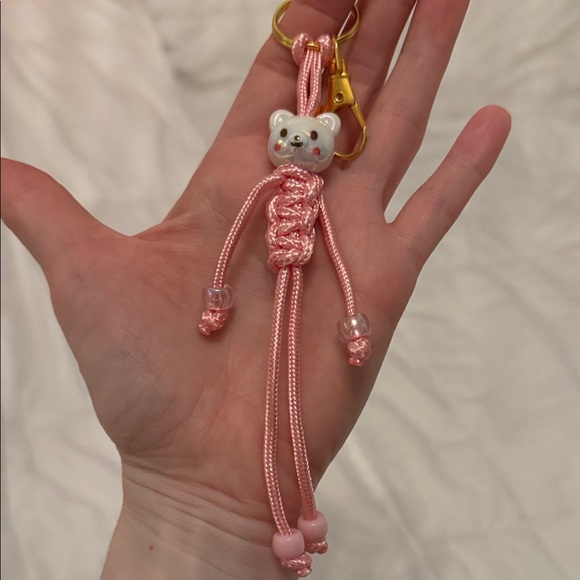 Handmade Accessories - Pink Bear Key Holder